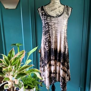 Thesis Snake Print Asymmetrical Dress